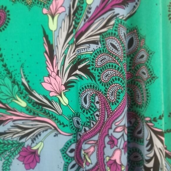 JACLYN SMITH FLORAL PAISLEY ELASTIC WAISTBAND SKIRT. SZ S. - Picture 3 of 12